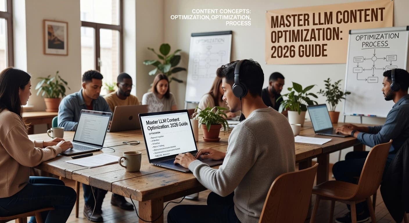 Professional header image for step-by-step guide: Master LLM Content Optimization: 2026 Guide