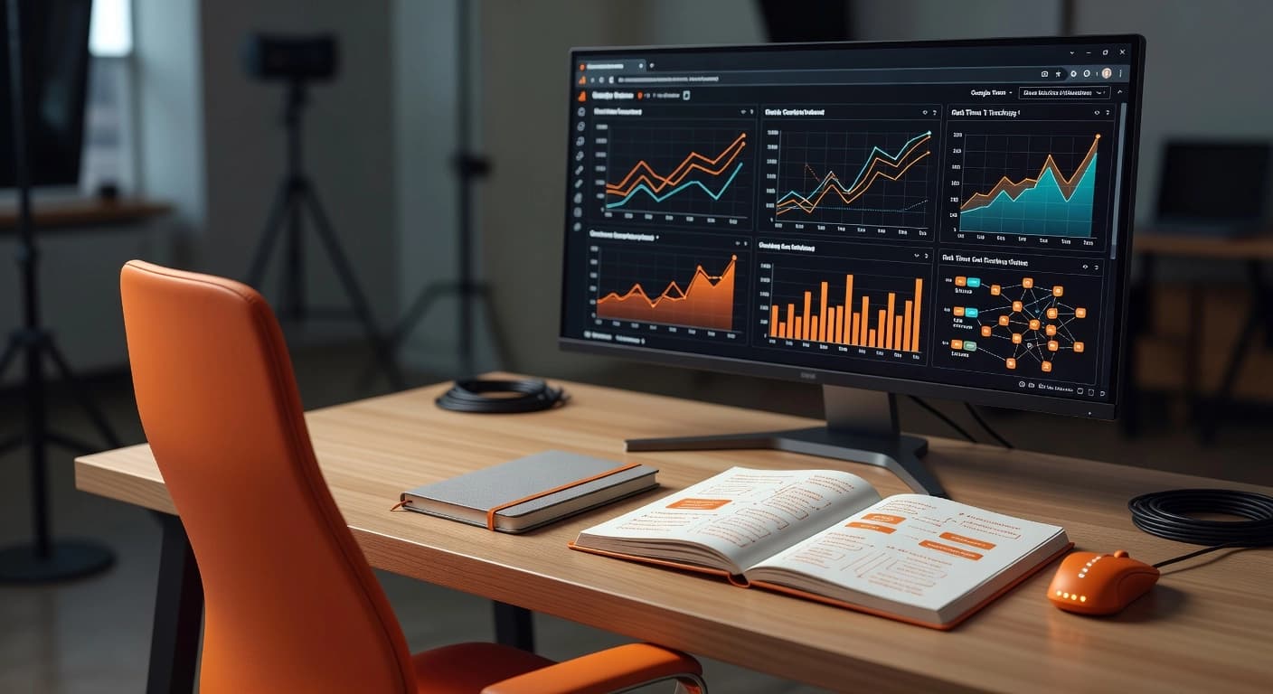 Professional header image for educational tutorial: Content Tracking in Google Analytics: Complete GA4 Guide